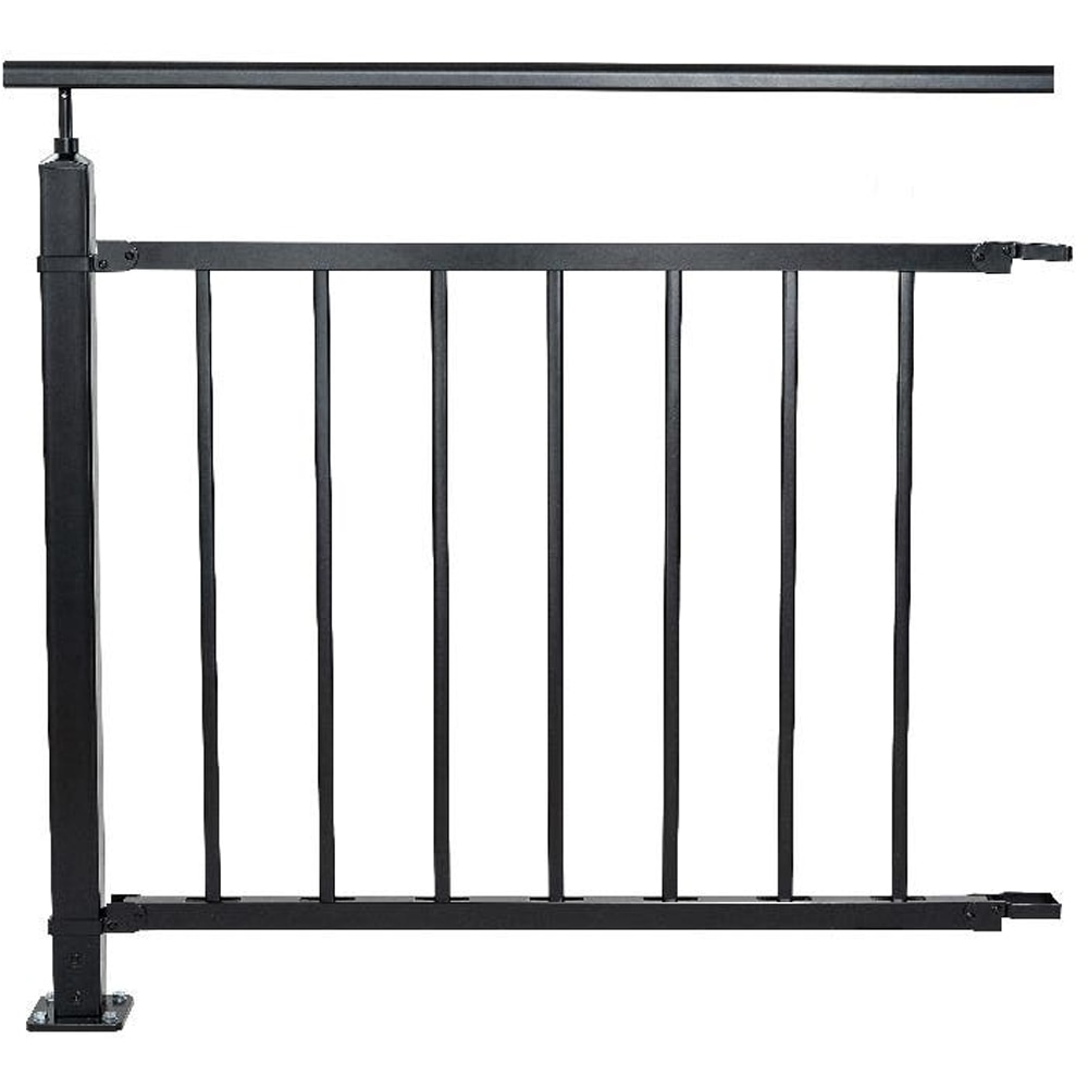 Balustru modular BATUMI, 100 x 100 cm, metal, negru