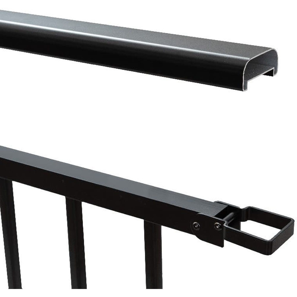 Balustru modular BATUMI, 100 x 100 cm, metal, negru