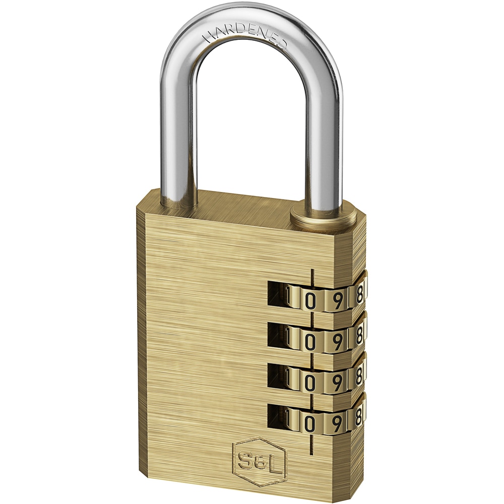 Lacat SMITH AND LOCKE NL1140, cifru, alama, 40mm, auriu