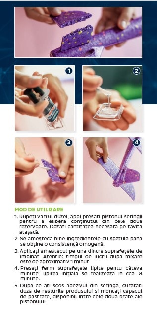 Adeziv transparent,  2 X 3 ml  Bostik Epoxy fix