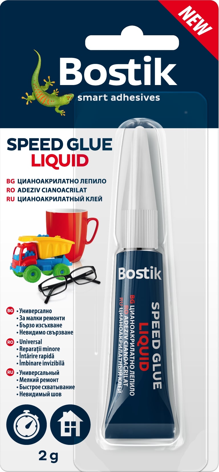 Adeziv  lichid, 2 g  Bostik Speed Glue