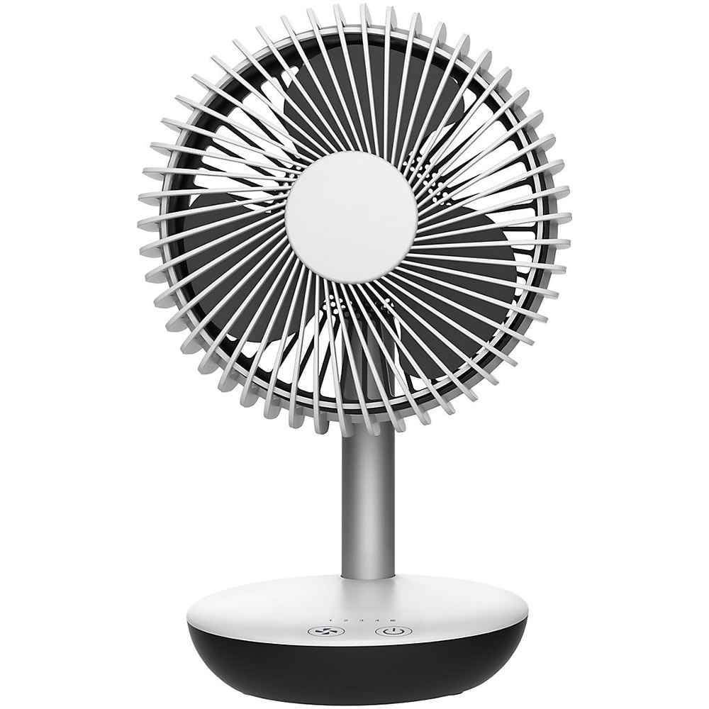 Ventilator de birou, 4 trepte de viteza, 10W, alb