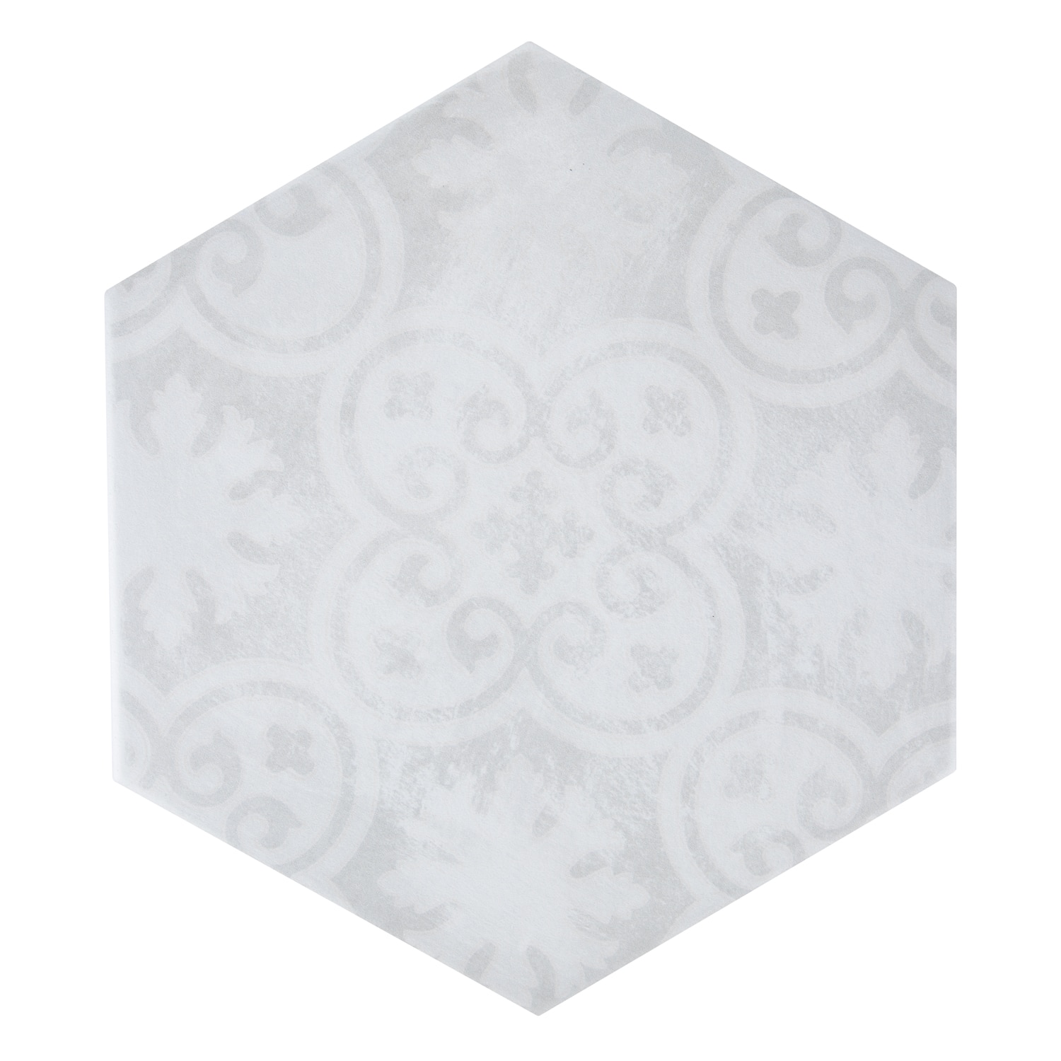 Gresie interior Kero Boreal, alb, portelanata, 27 x 23 cm, suprafata 0,75 mp