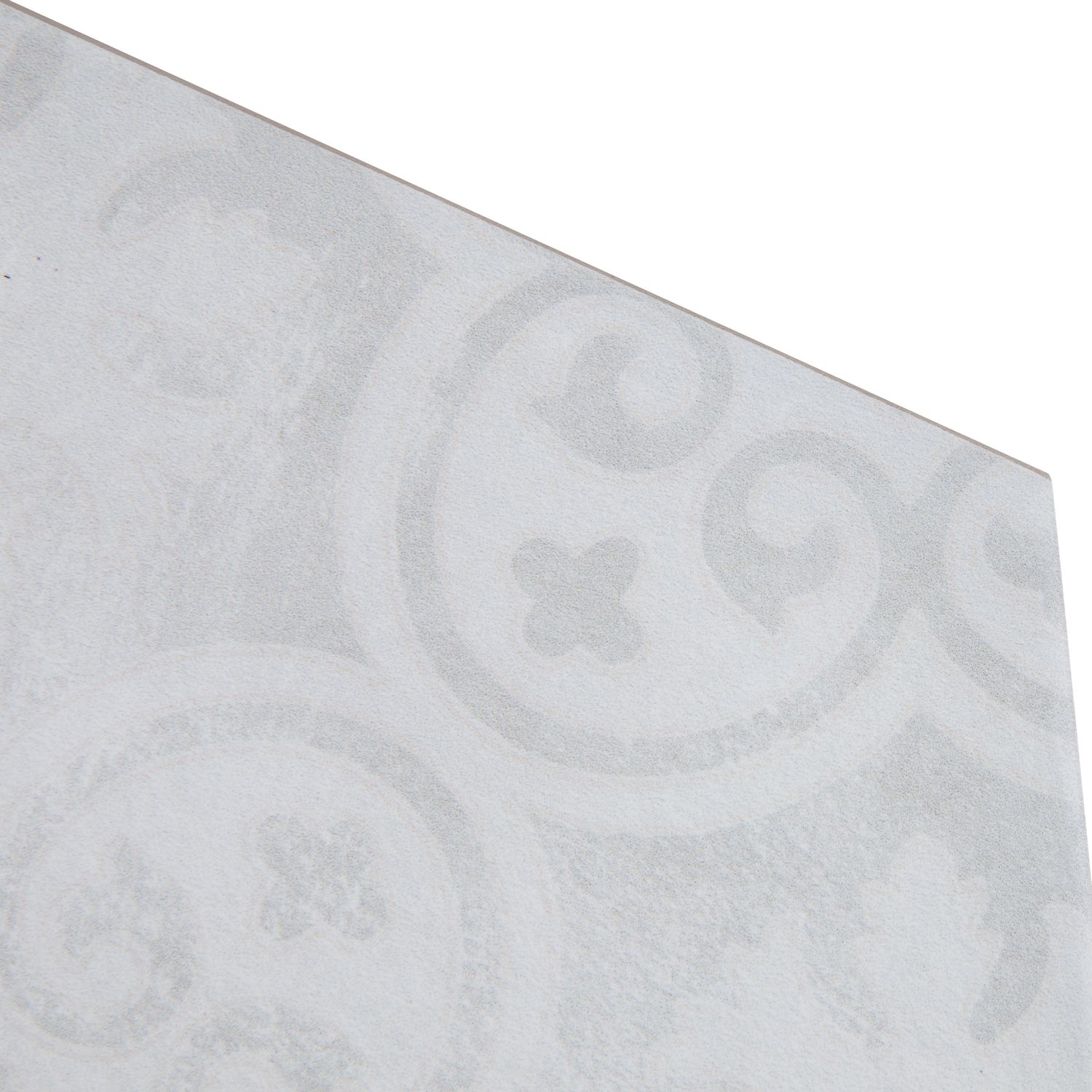 Gresie interior Kero Boreal, alb, portelanata, 27 x 23 cm, suprafata 0,75 mp