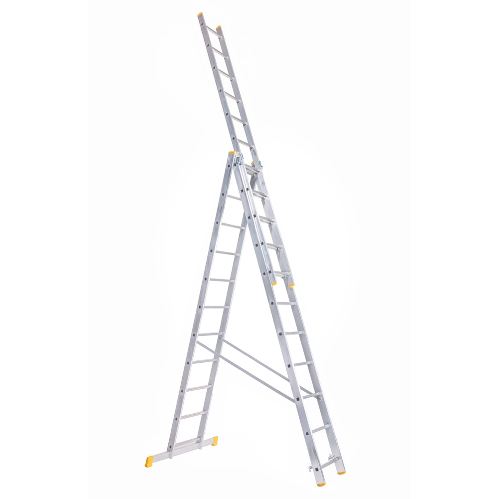 Scara pliabila, Inaltime lucru 655 cm 3x11 trepte, aluminiu