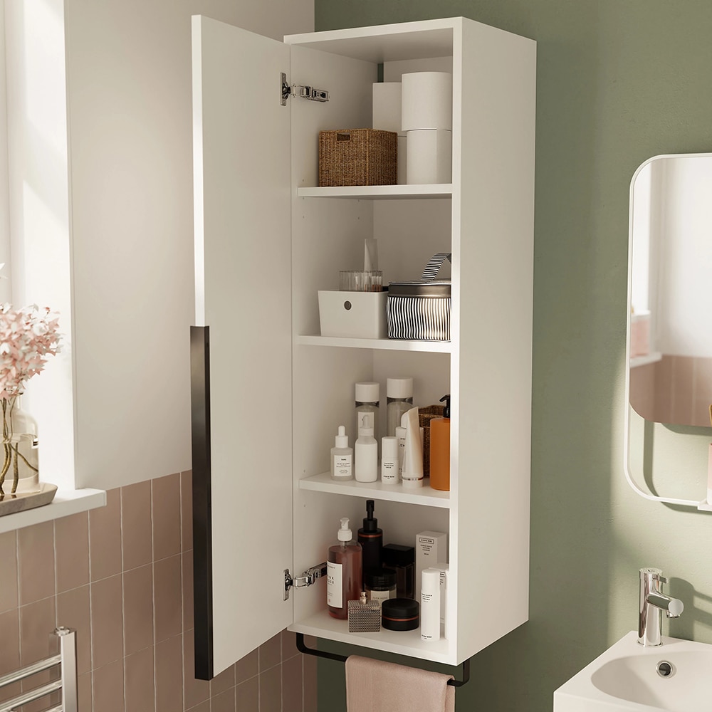 Dulap baie GOODHOME Maza, 36 x 30 x 115 cm, alb