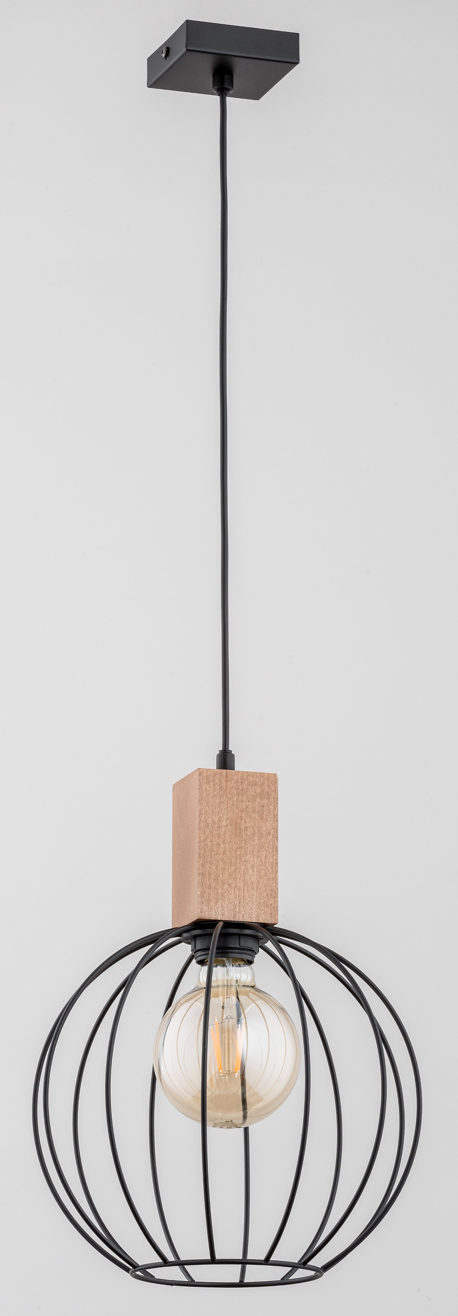 Lustra tip pendul, Negru, 60 W, 1 x E27  Alfa Arizan