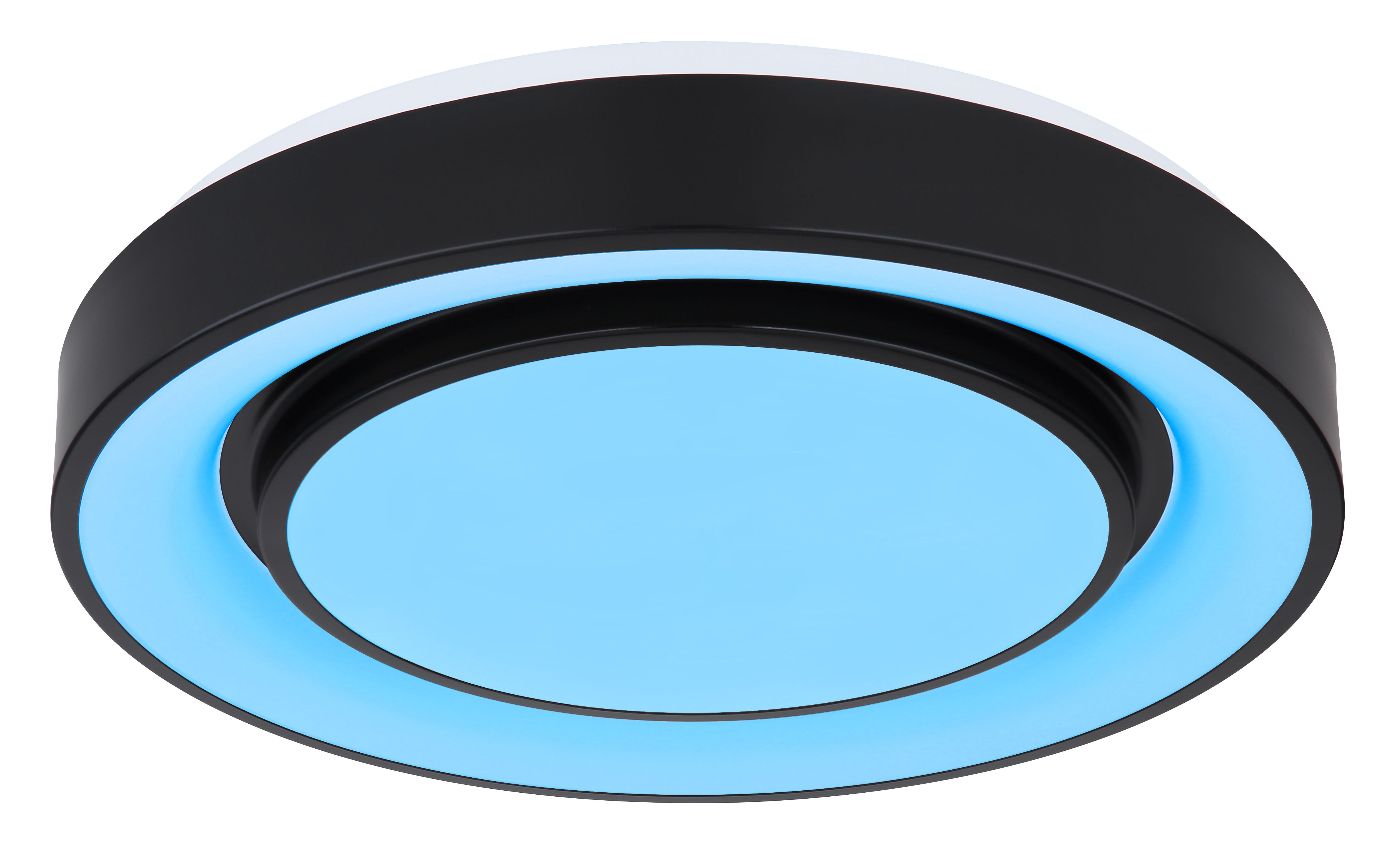 Plafoniera LED, negru metal, 24W RGB  Globo Sully