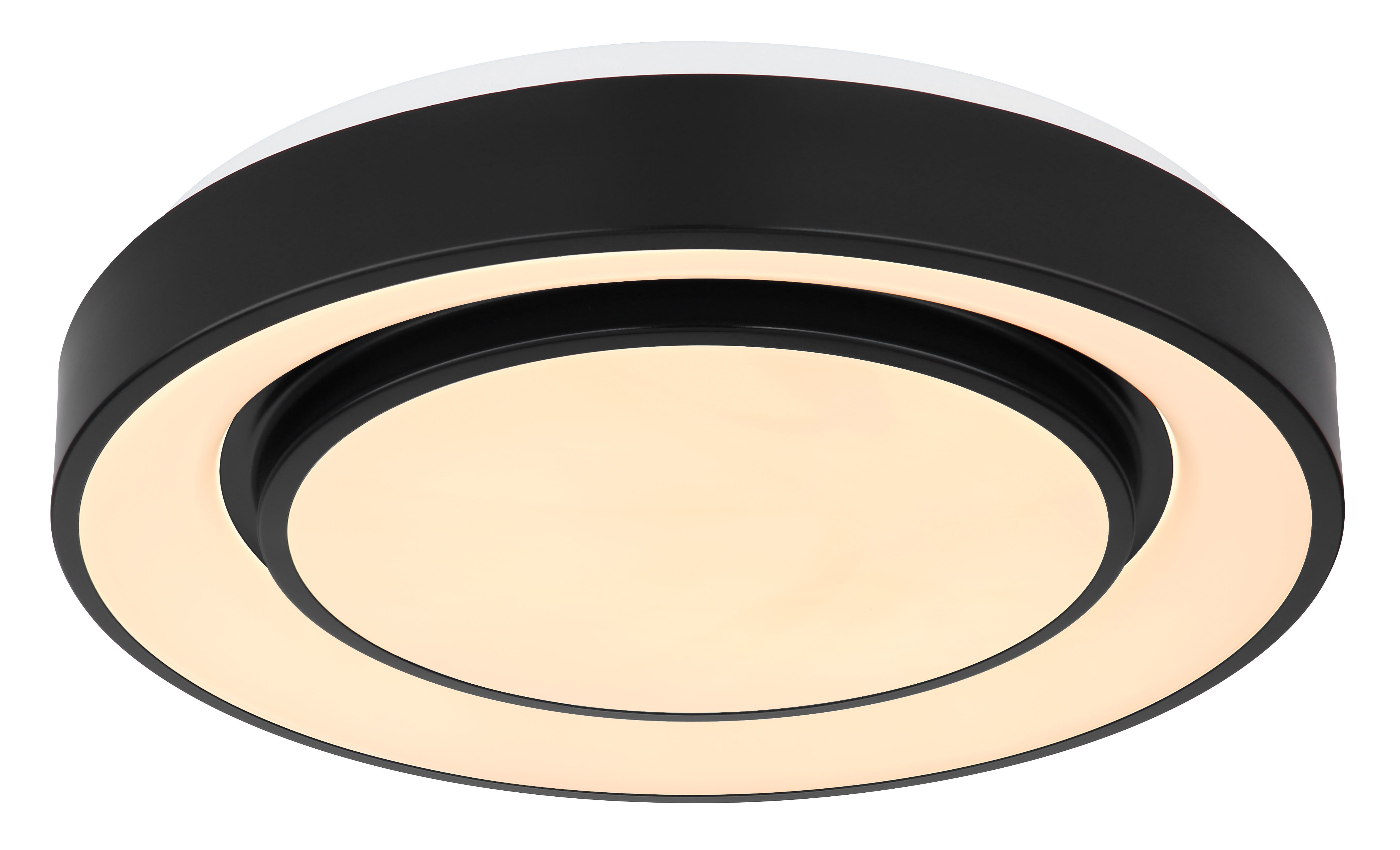 Plafoniera LED, negru metal, 24W RGB  Globo Sully