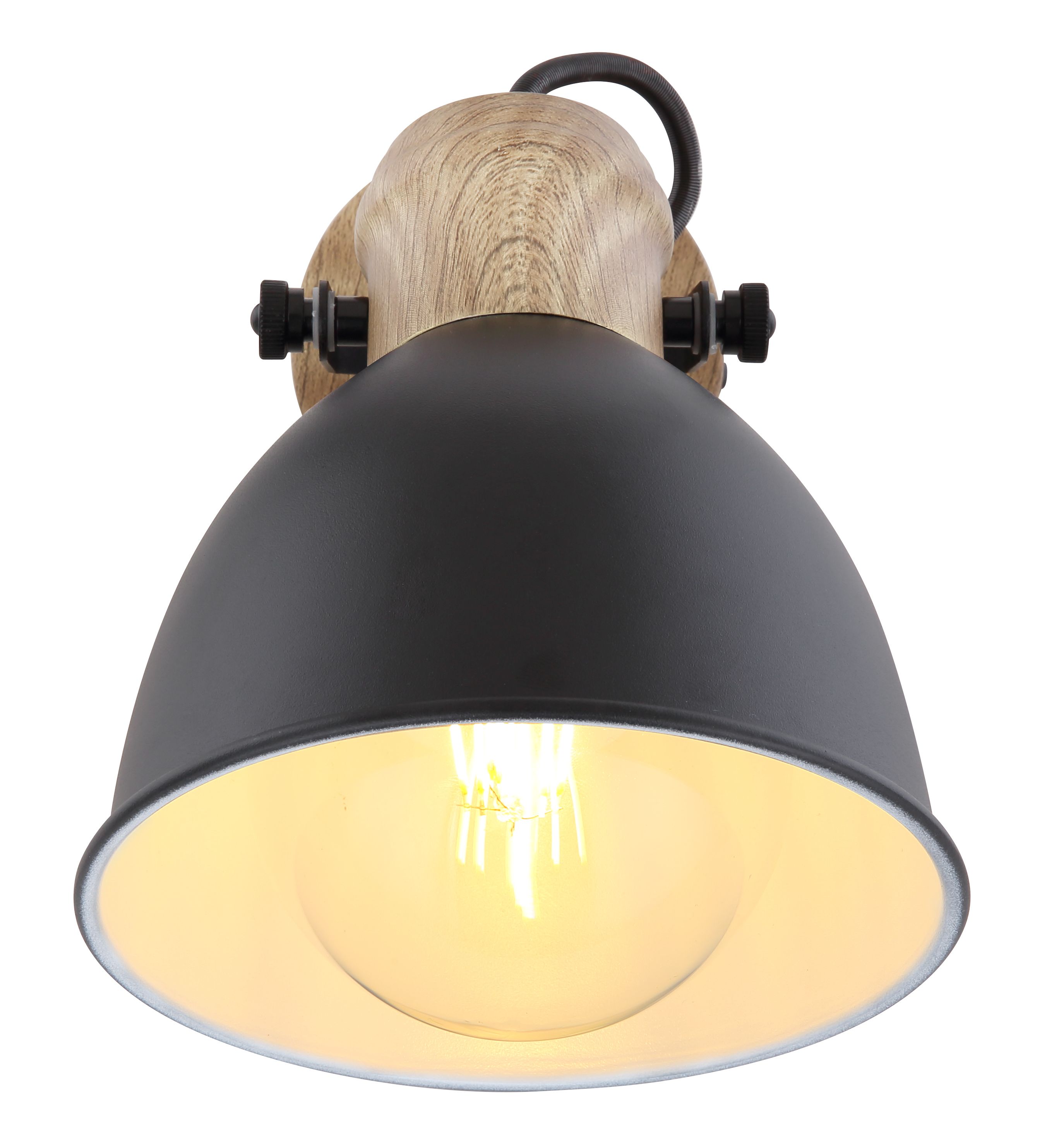 Spot negru, metal, 150X185 mm, 40W  Globo