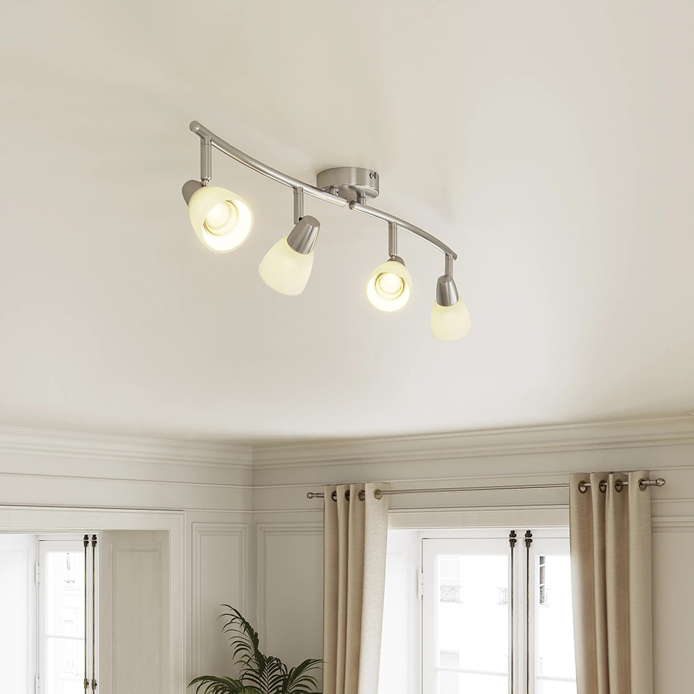 Spot LED Aphaea GOODHOME, 4 becuri E14, 10W, crom