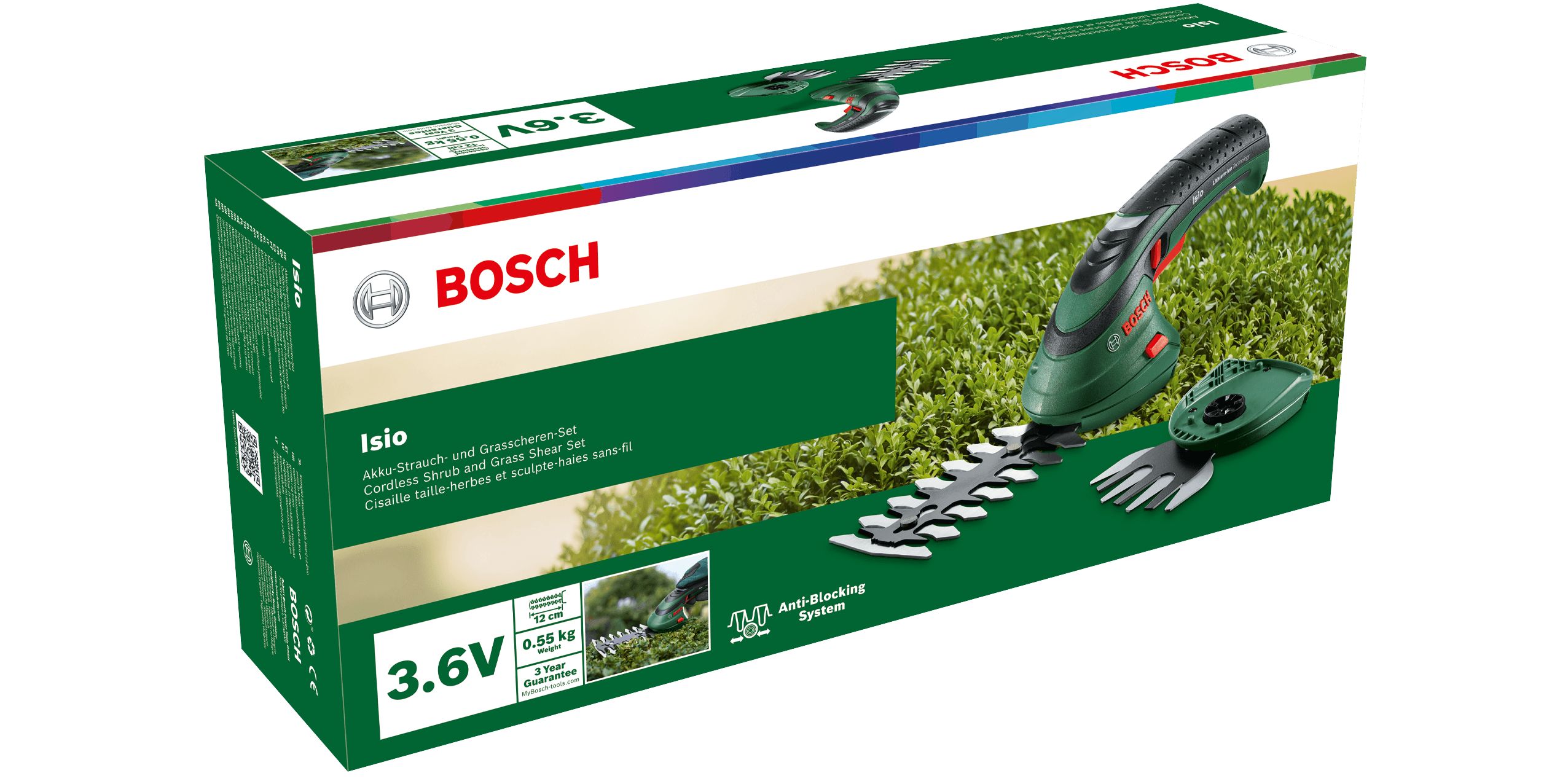 Foarfece taiat iarba, acumulator  Bosch Isio 3