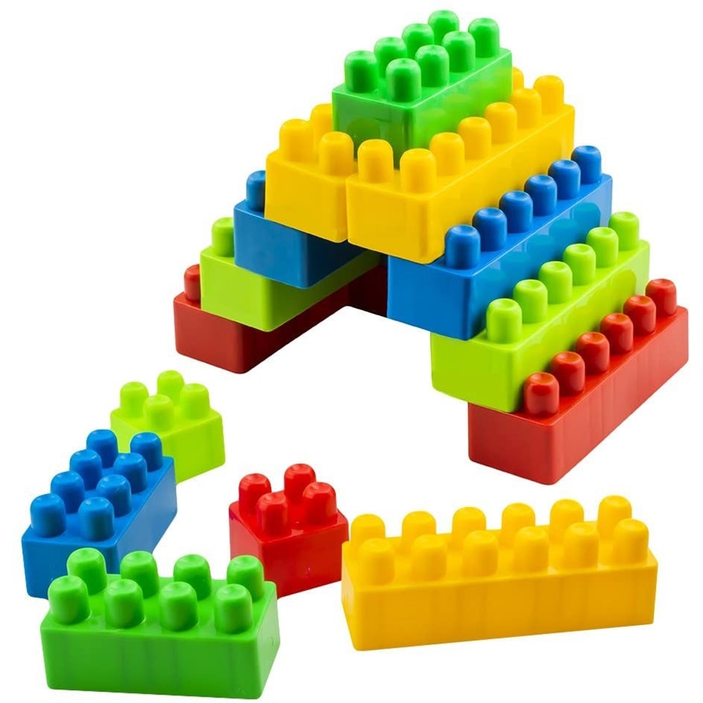 Jucarie cuburi constructii ROBENTOYS, +2 ani, plastic, multicolor, 36 piese