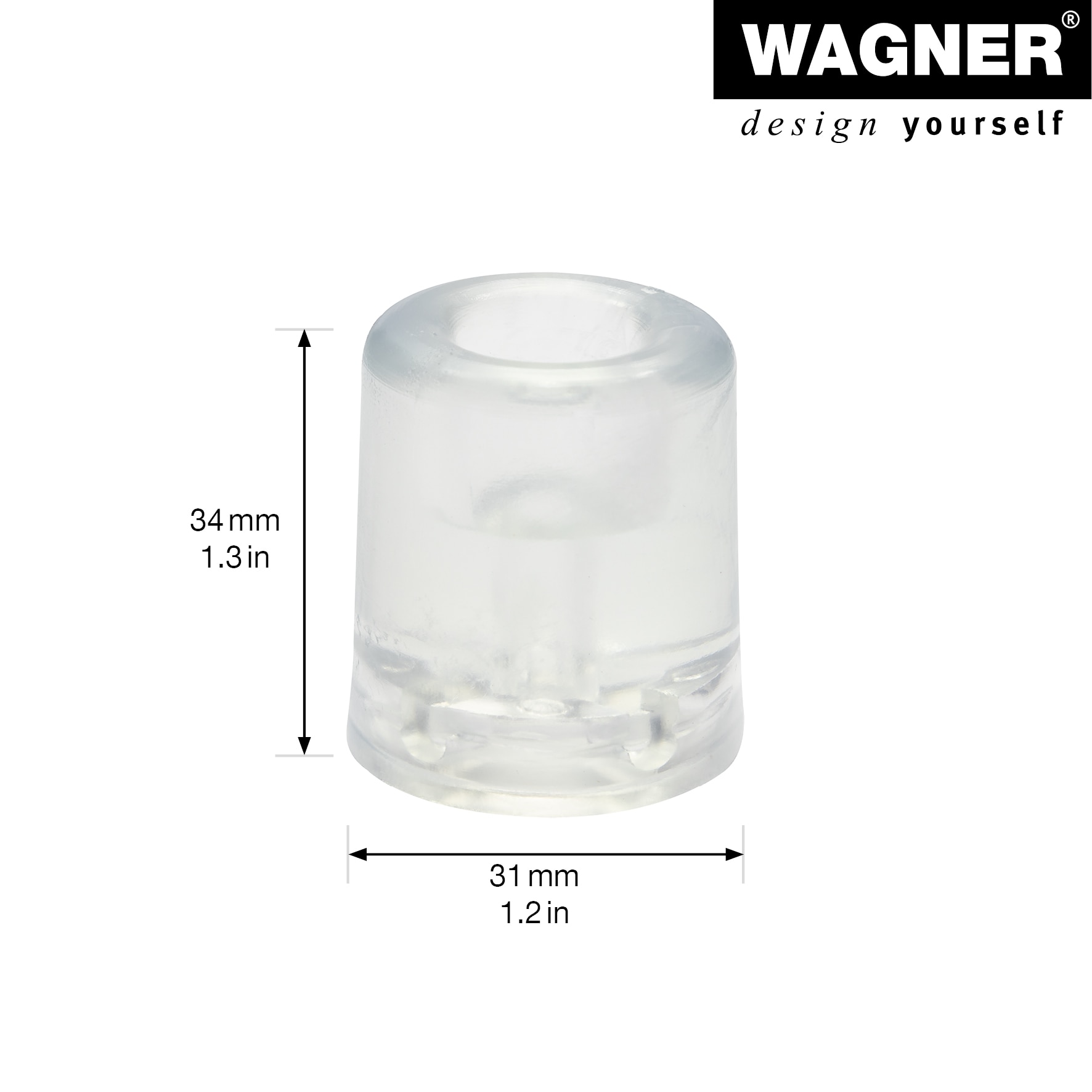Opritor usa transparent, 31 x 31 x 34 mm, 1 bucata • Wagner