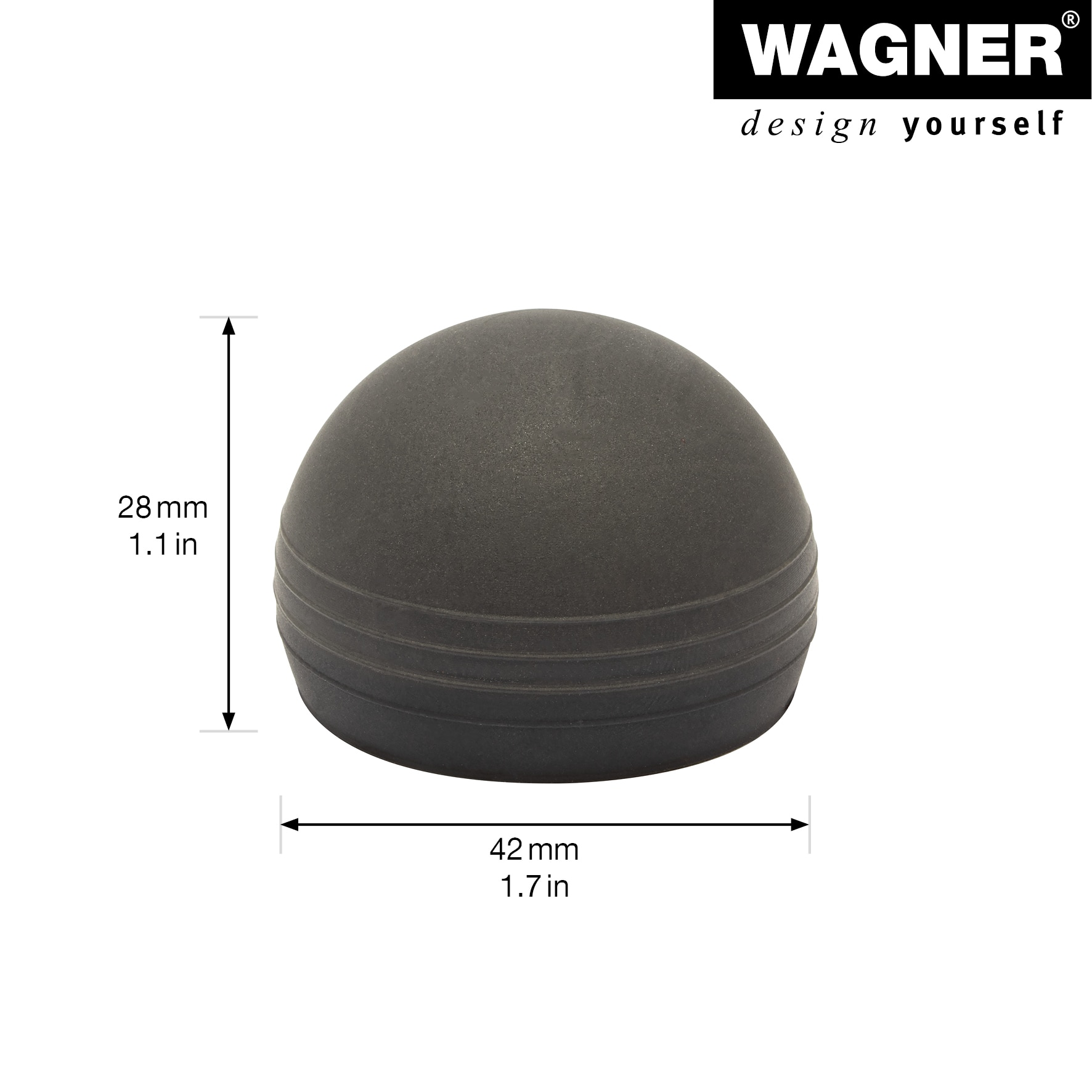 Opritor usa negru, 42 x  42 x 28  Wagner
