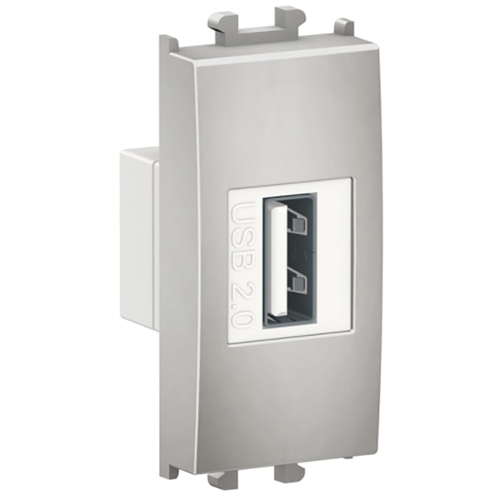 Priza USB SCHNEIDER ELECTRIC East Styl, 1modul, argintiu
