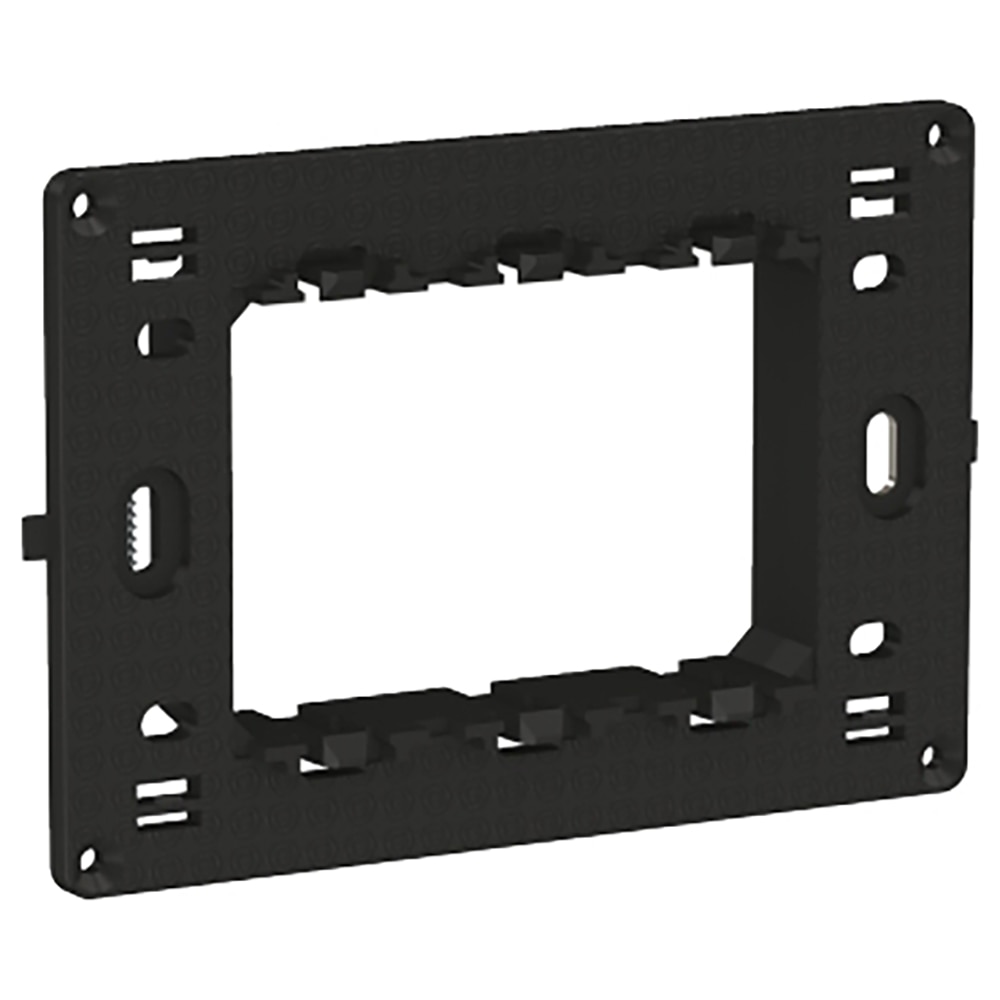 Suport fixare SCHNEIDER ELECTRIC Easy Styl, 3 module, 17.5 x 108.2 x 72mm, negru