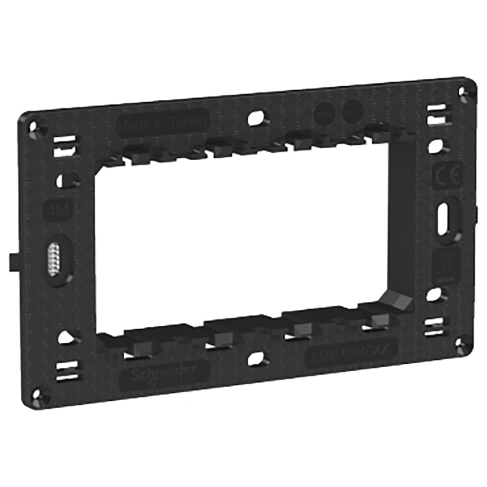 Suport fixare SCHNEIDER ELECTRIC Easy Styl, 4 module, 18 x 130 x 72mm, negru