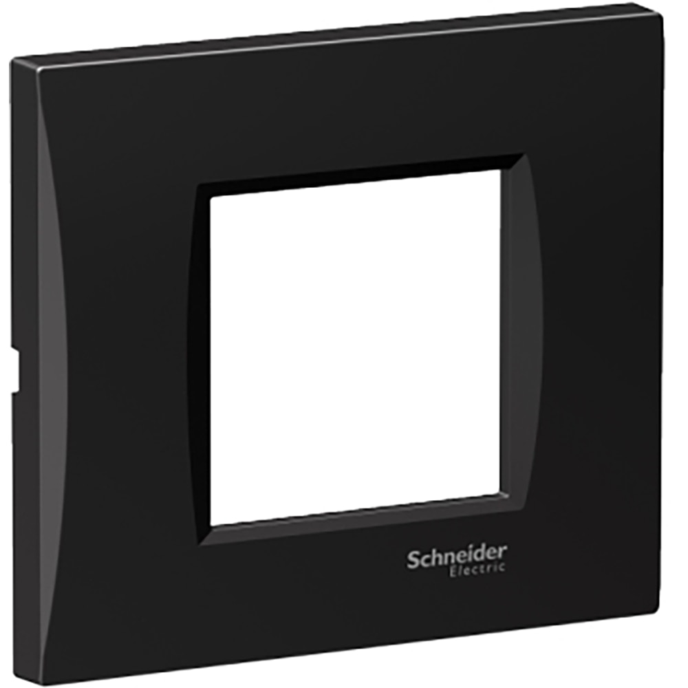 Rama SCHNEIDER ELECTRIC Easy Styl, 2 module, 81 x 11 x 92mm, negru metalic