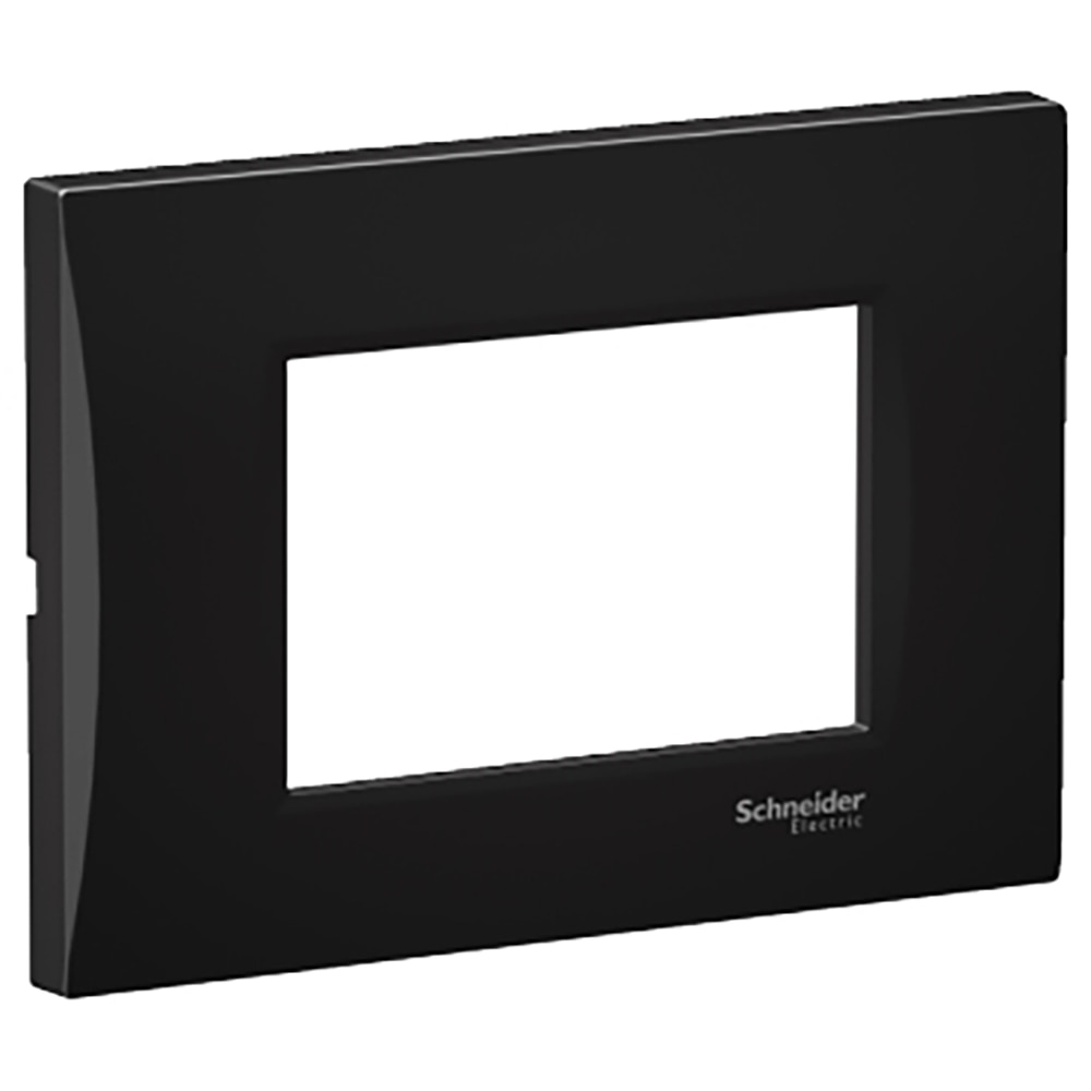 Rama SCHNEIDER ELECTRIC Easy Styl, 3 module, 81 x 11 x 114mm, negru metalic