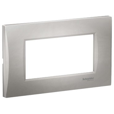 Rama curbata, 4M, argintiu  Schneider Electric Easy Styl