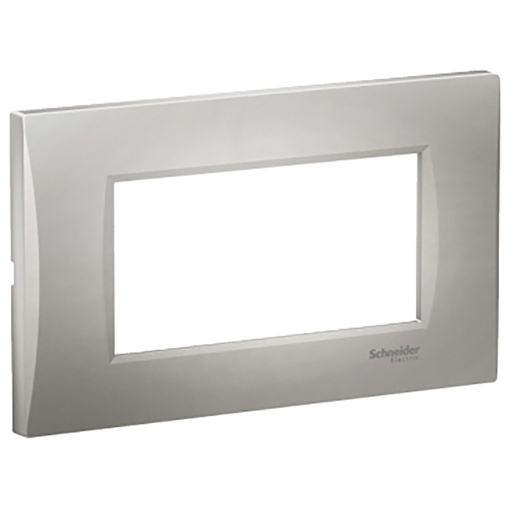 Rama SCHNEIDER ELECTRIC Easy Styl, 4 module, 81 x 11 x 136mm, argintiu