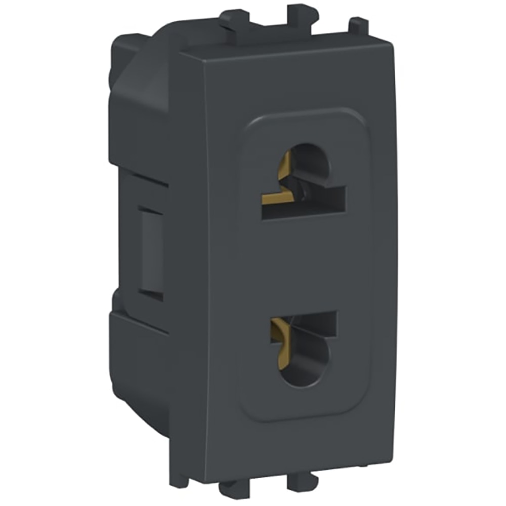 Priza SCHNEIDER ELECTRIC Easy Styl, 2P, 1 modul, IP20, negru