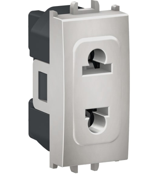 Priza 2P, 1M, argintiu  Schneider Electric Easy Styl