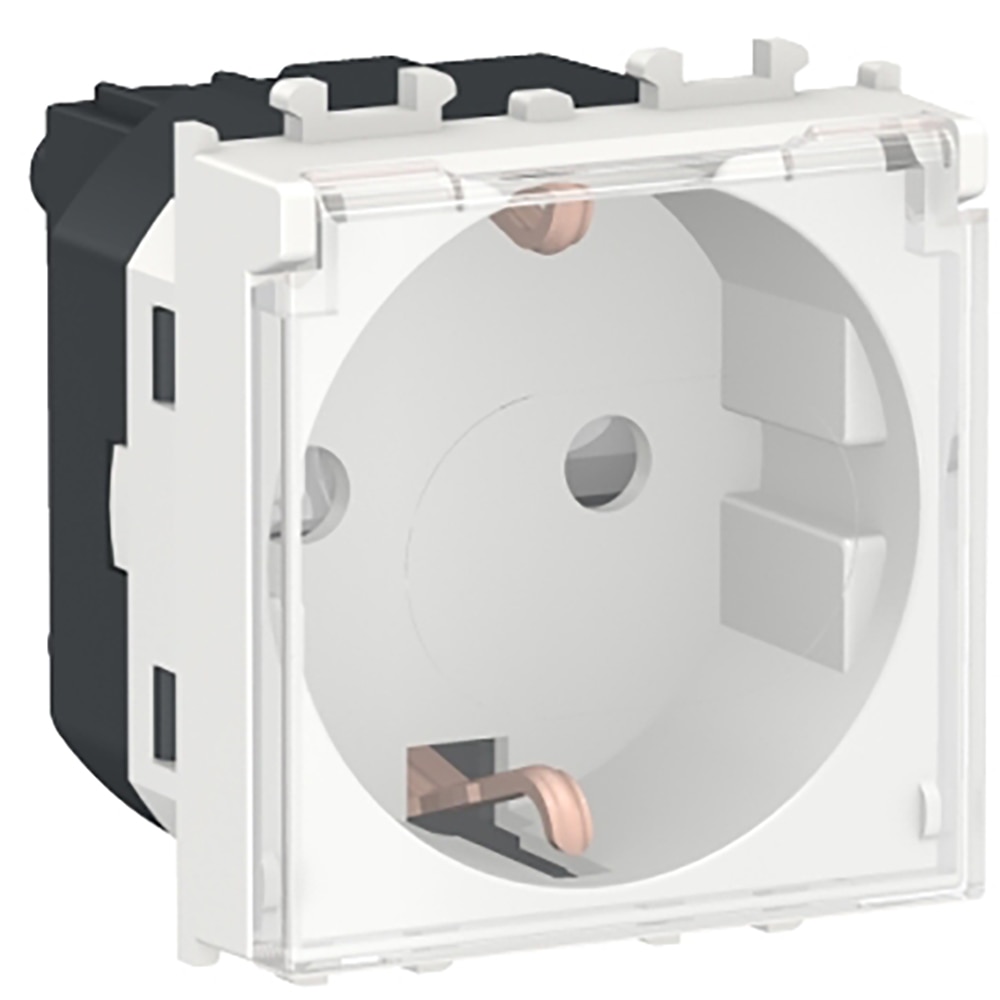 Priza SCHNEIDER ELECTRIC Easy Styl, 2P+E, 2 module, IP20, alb