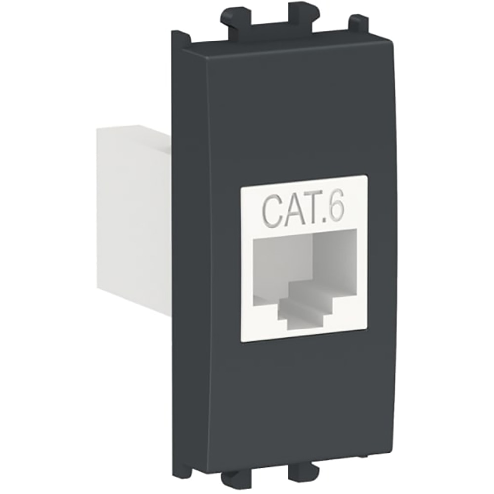 Priza internet SCHNEIDER ELECTRIC East Styl, RJ46, UTP CAT6, 1modul, negru