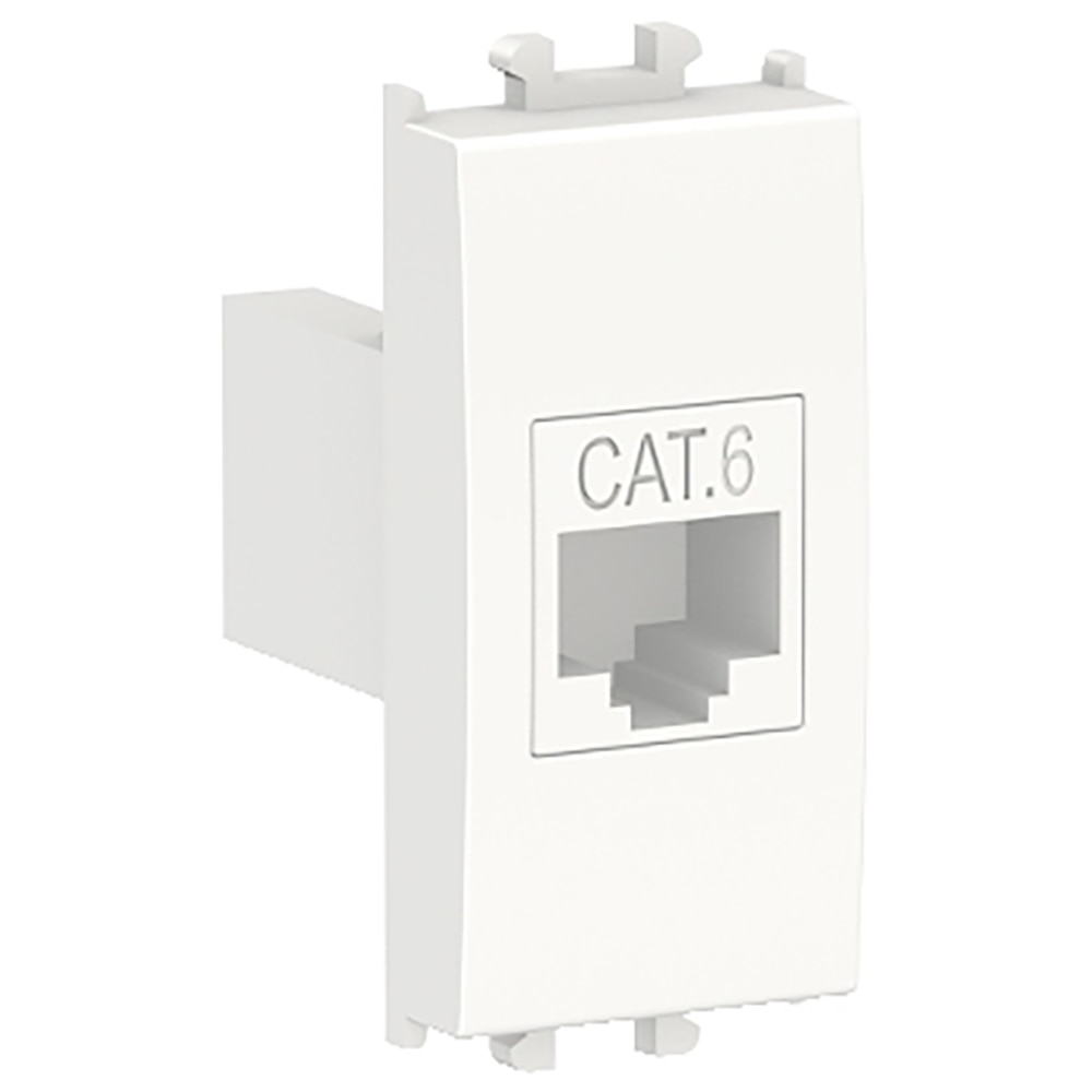 Priza internet SCHNEIDER ELECTRIC East Styl, RJ46, UTP CAT6, 1modul, alb
