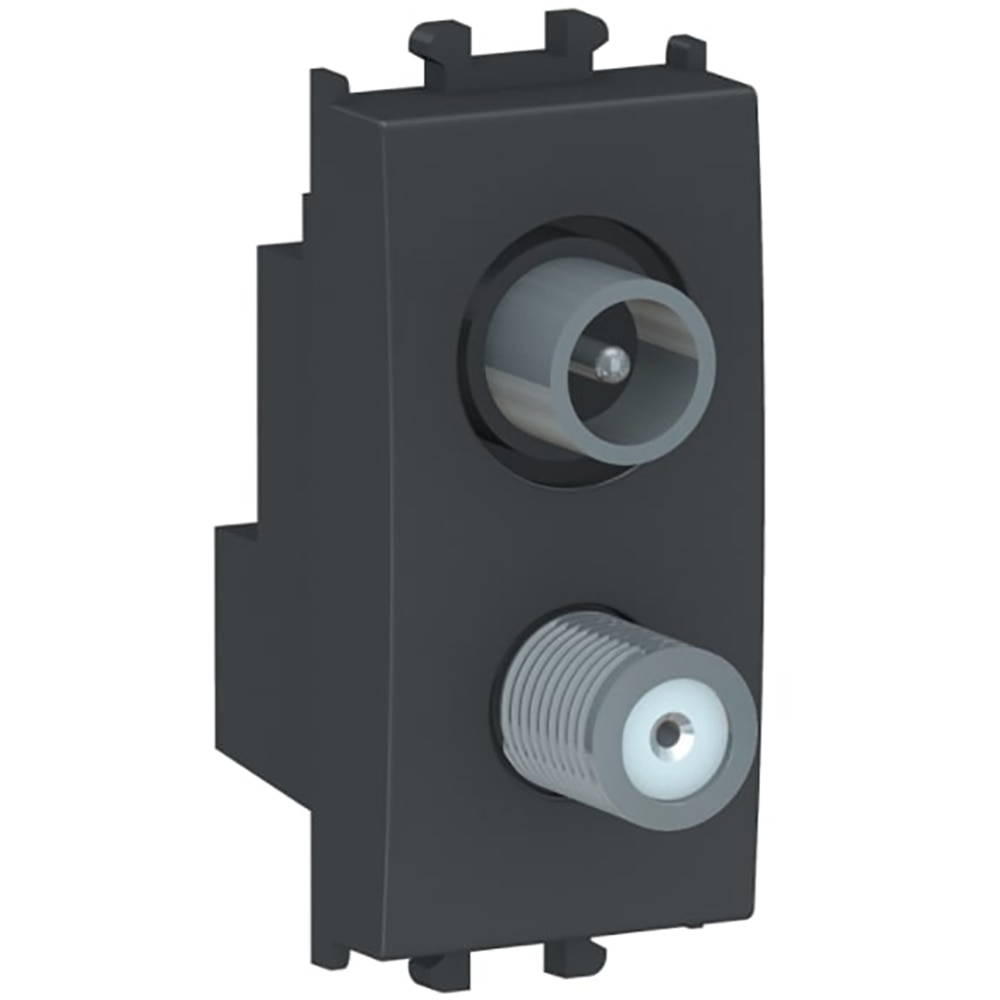 Priza TV finala SCHNEIDER ELECTRIC Easy Styl LMR6138003, SAT-F, negru