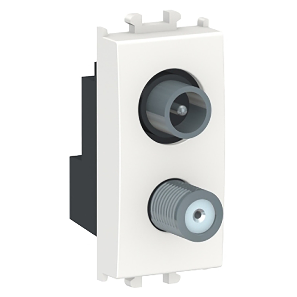 Priza TV finala SCHNEIDER ELECTRIC Easy Styl LMR6138001, SAT-F, alb