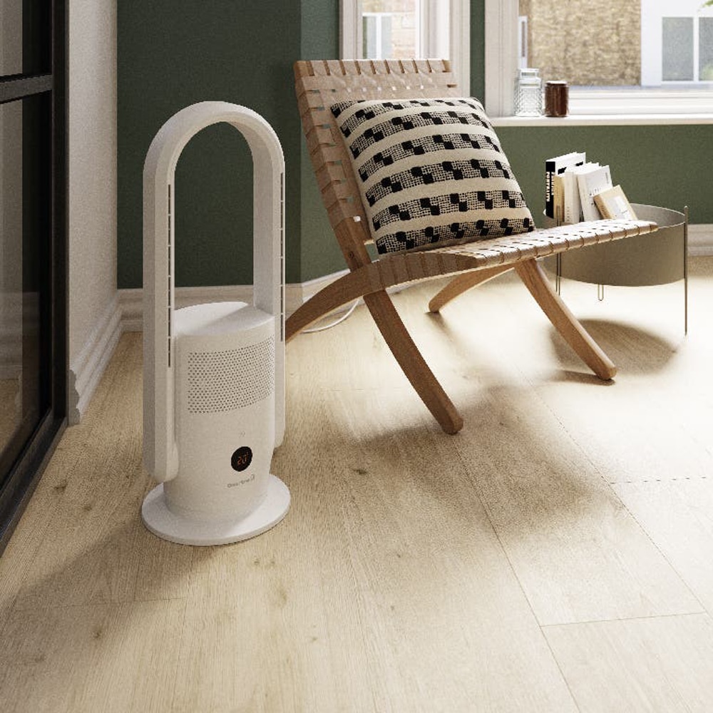 Ventilator de podea GOODHOME, 9 trepte de viteza, 35W, alb