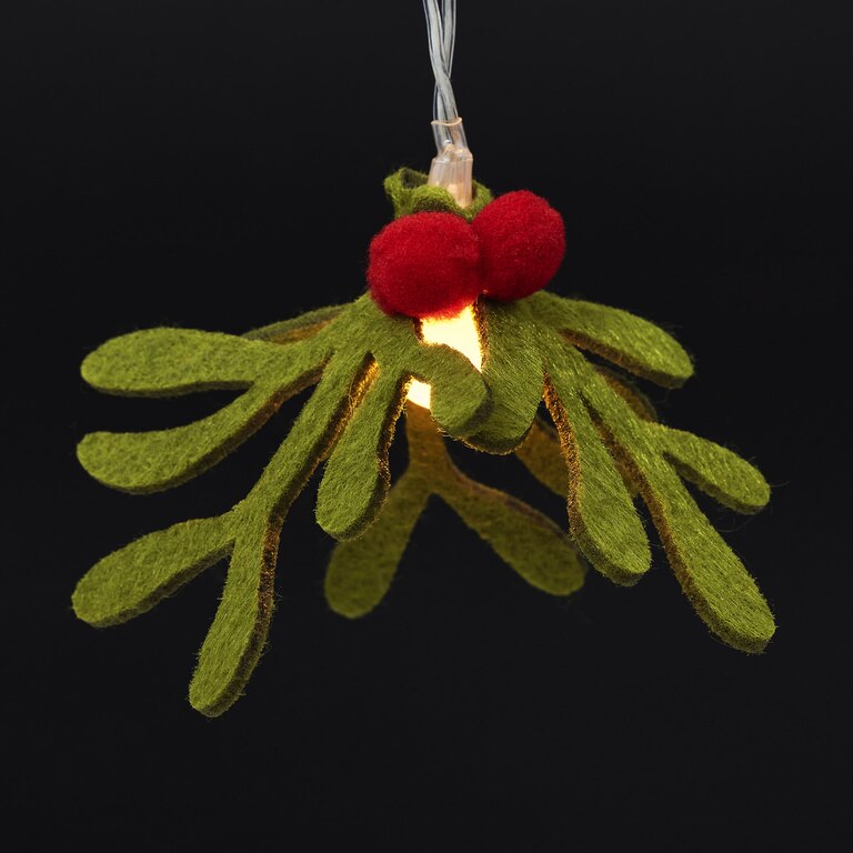 Ghirlanda luminoasa vasc, 10 LED, iluminare alb cald