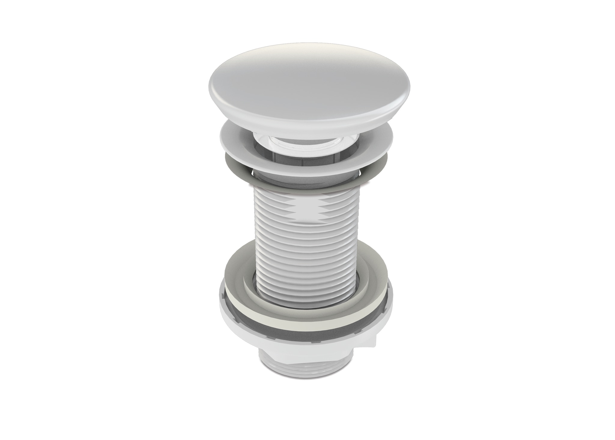 Ventil Quick-clack fara preaplin, dop ceramic alb  Wirquin Essentials