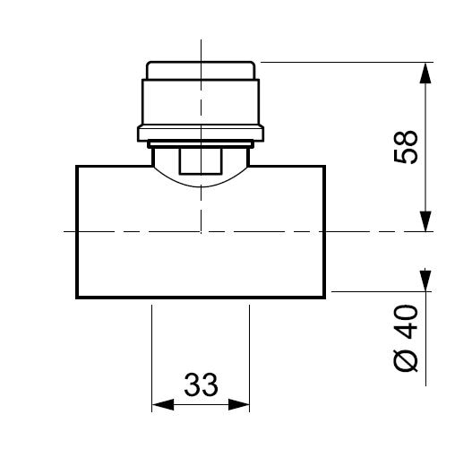Piesa antivid Wirquin 79017002, forma T, D 40mm