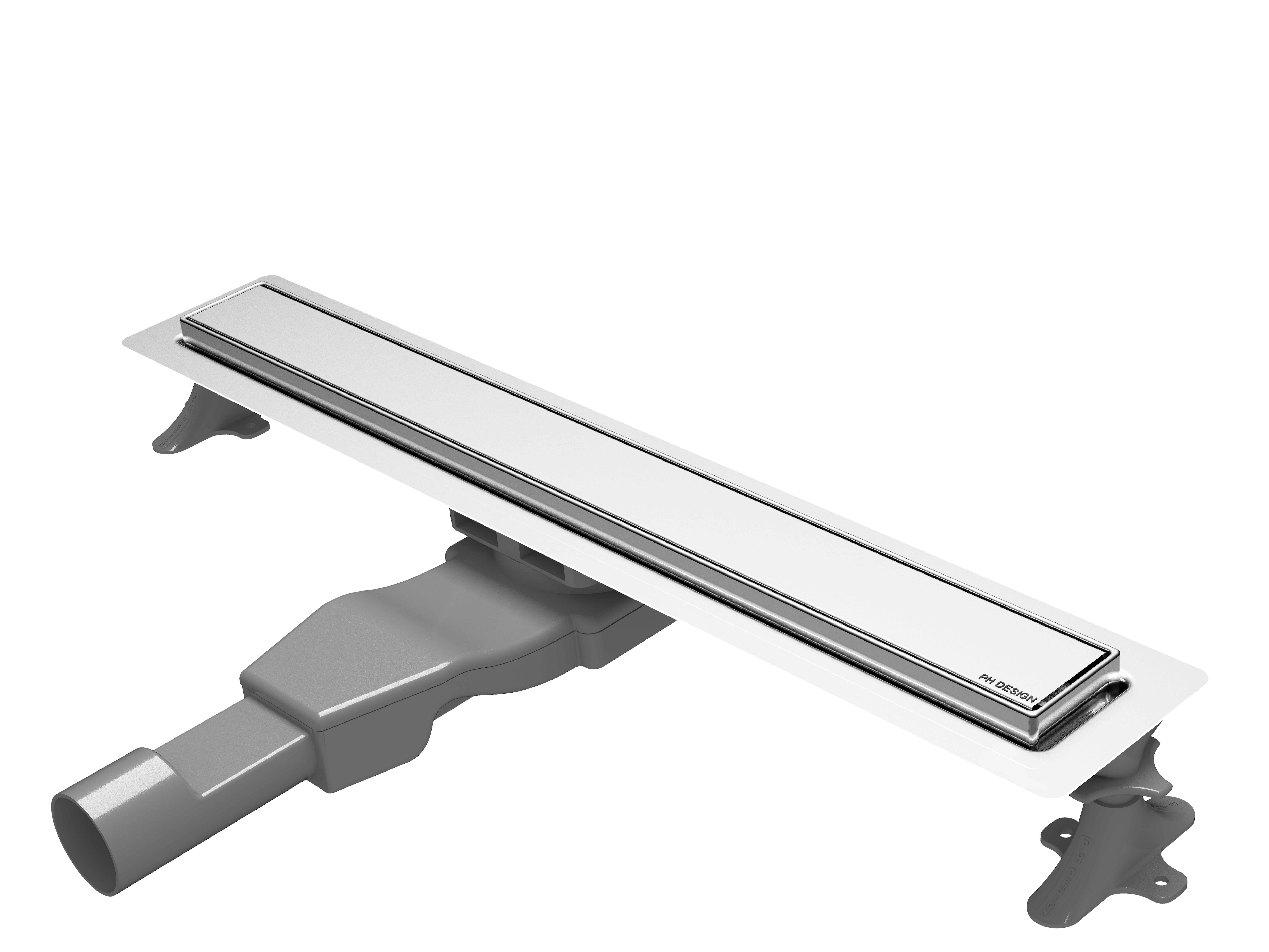 Rigola de dus WIRQUIN, sifon reglabil 360, 60 cm, gri