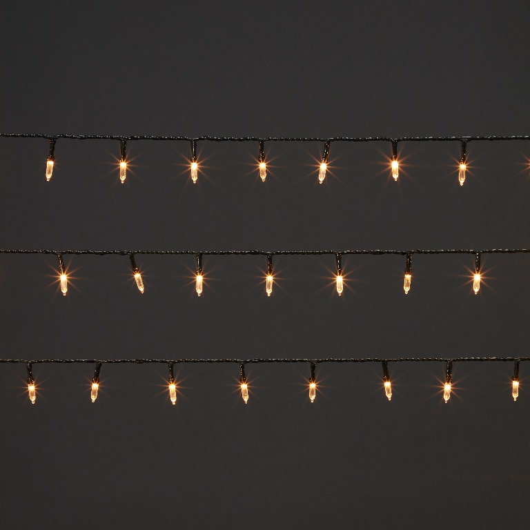 Instalatie Craciun 120 LED-uri, negru, lumina alb cald