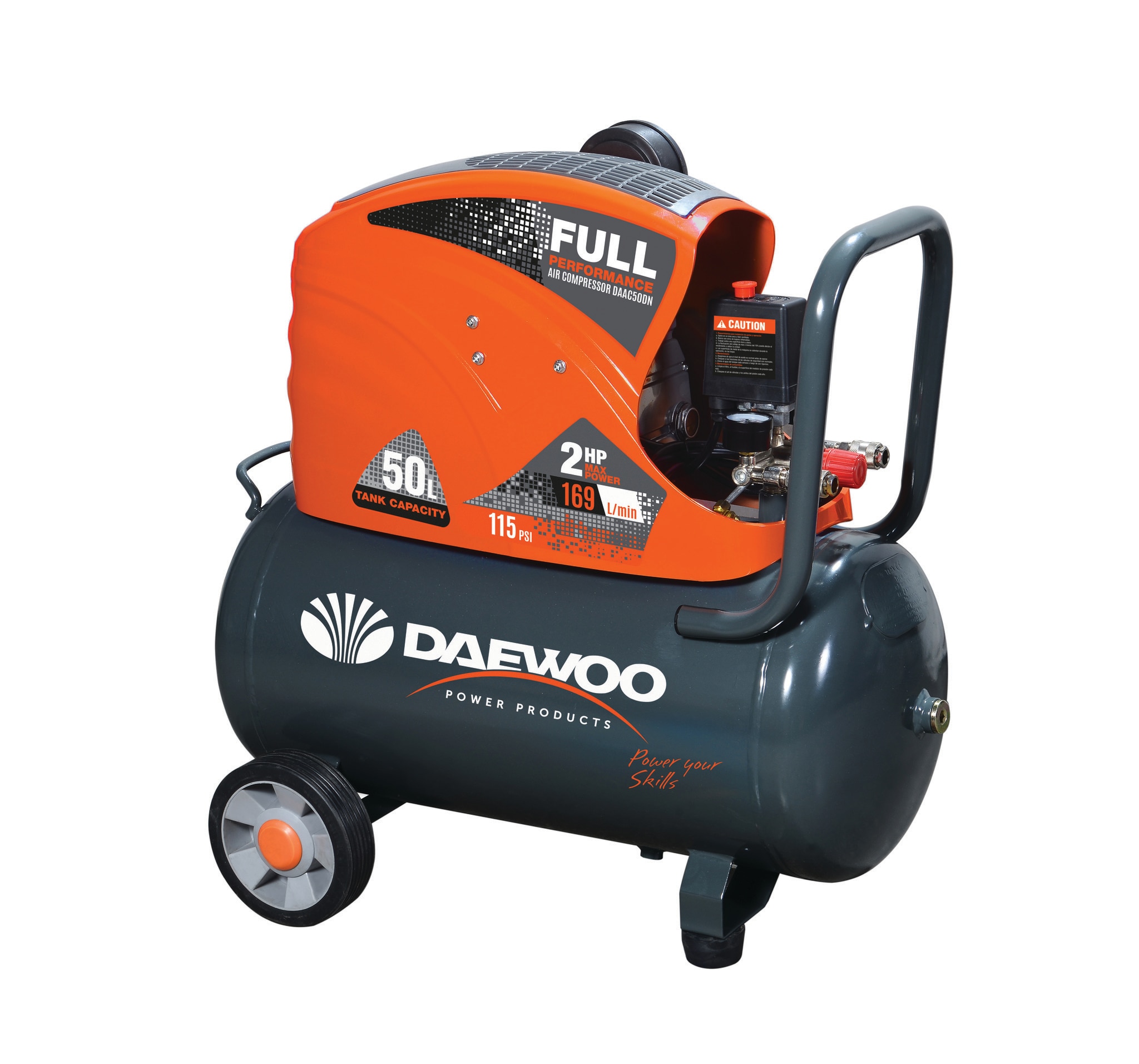 Compresor aer, 50L, 2CP, 8 Bar  • Daewoo DAAC50DN