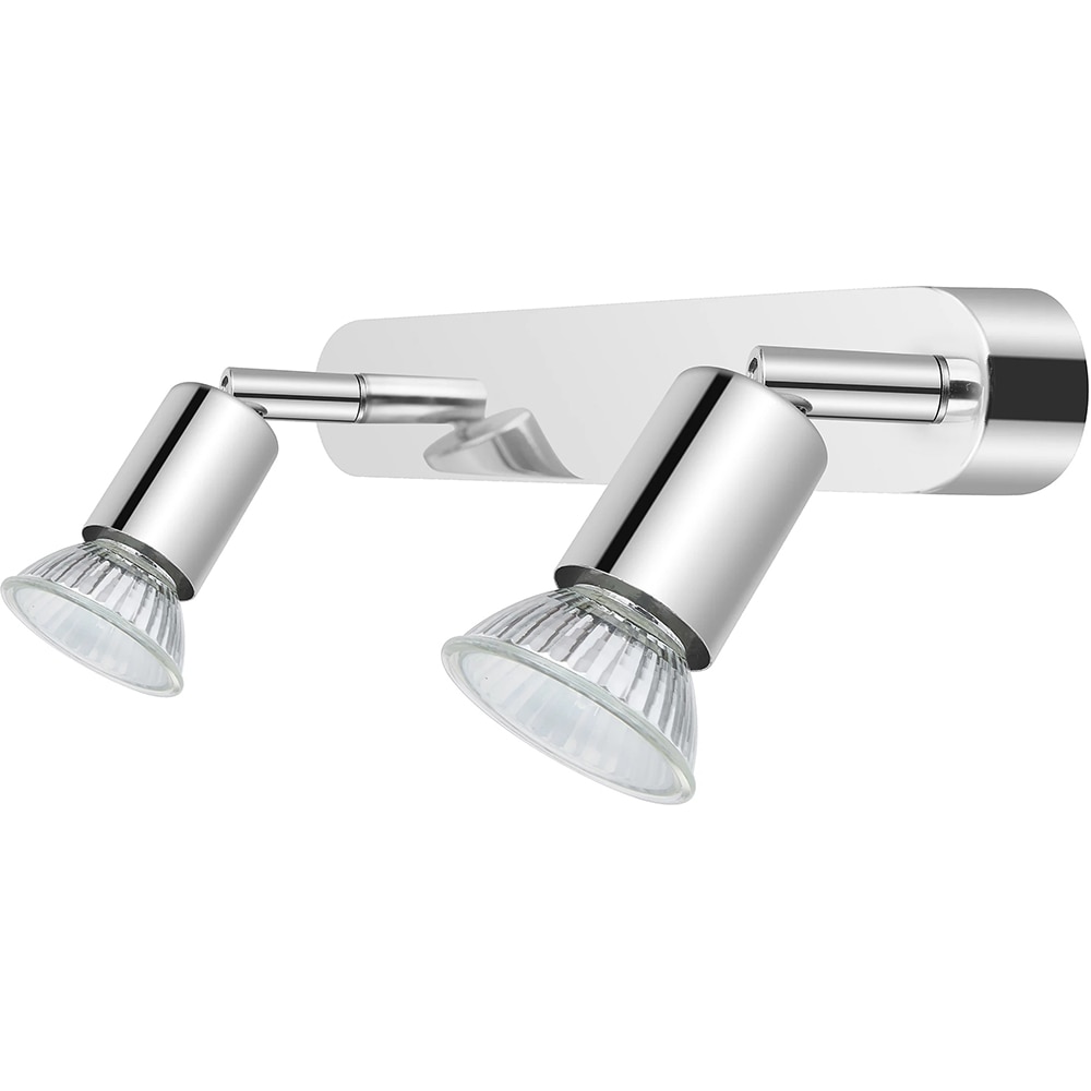 Spot LED Sasa, 2 becuri GU10, 10W, crom