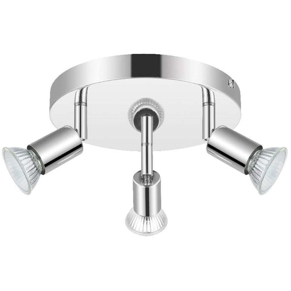 Plafoniera SASHA, GU10, 7W, 3 becuri, argintiu