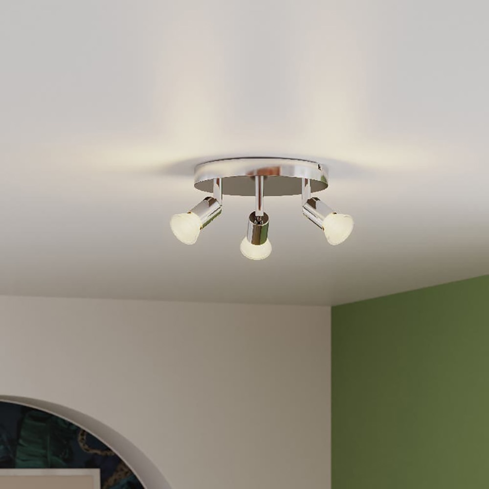 Plafoniera SASHA, GU10, 7W, 3 becuri, argintiu