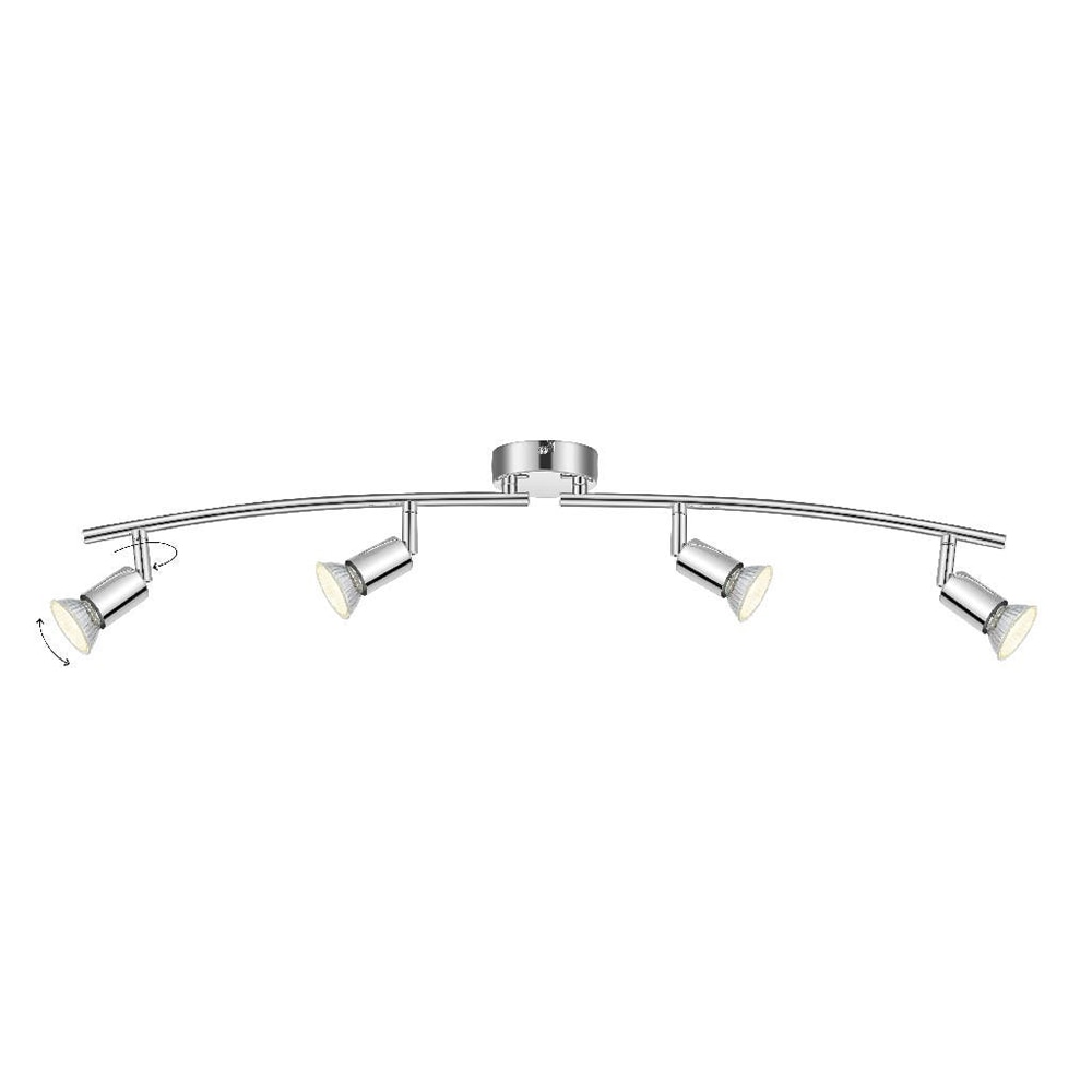 Plafoniera SASHA, GU10, 7W, argintiu