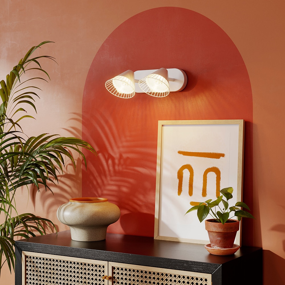 Spot LED Tsolma GOODHOME, 2 becuri E14, 10W, alb