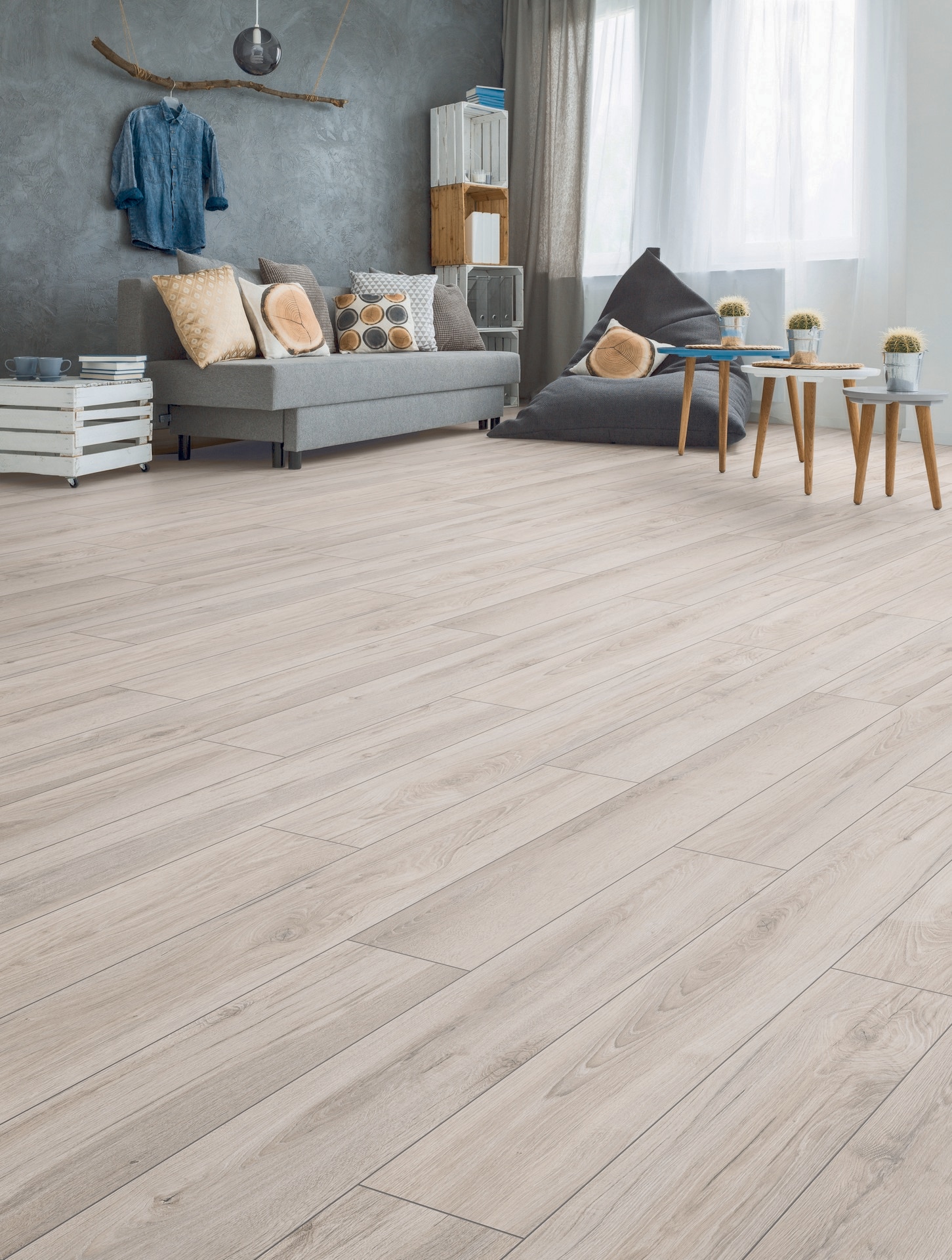 Parchet laminat Krono Original, 8 mm, maro, HDF, clasa trafic AC4, 2.22 mp/cutie