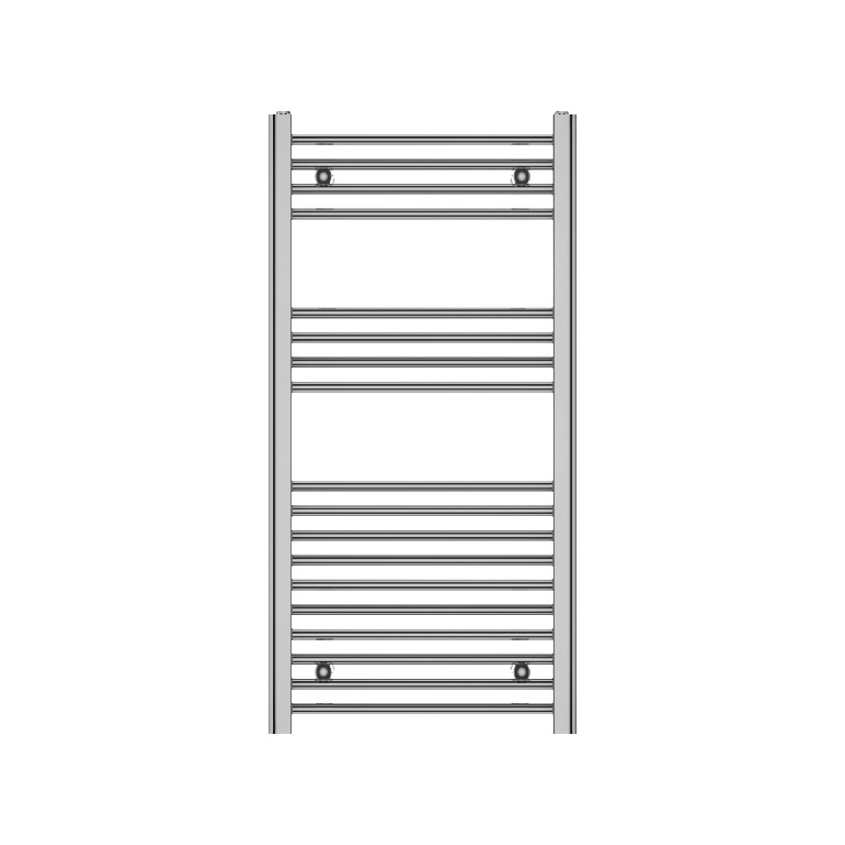 Radiator portprosop drept Flomasta, otel, argintiu, 51 x 100 cm