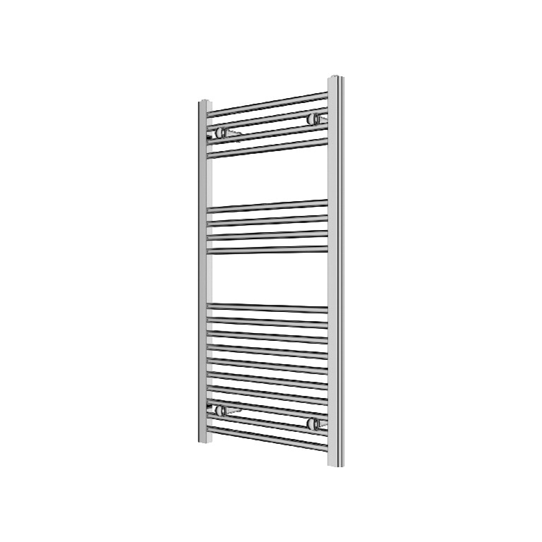 Radiator portprosop drept Flomasta, otel, argintiu, 51 x 100 cm