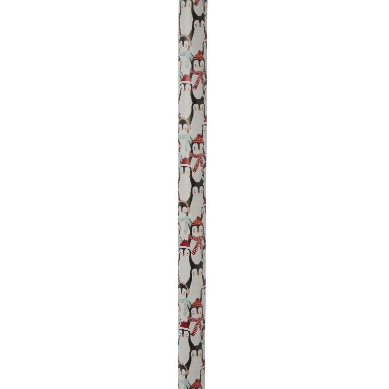 Hartie de imachetat cu Pinguini, 4 m, latime 70 cm, multicolor
