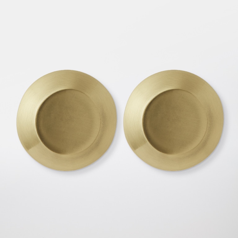 Set butoni GOODHOME Nucusoara, aluminiu, 3.2 cm, auriu, 2 bucati